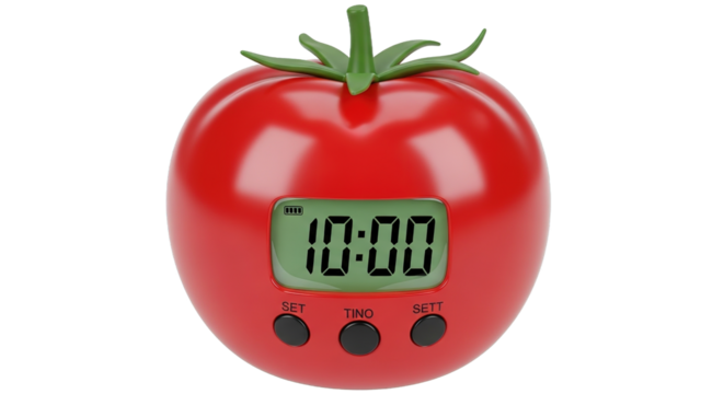 Tomato Shaped Digital Kitchen Timer Clock - Powered by Adobe