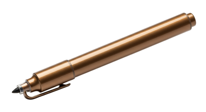 Metallic Bronze Pen Fine Tip Writing Tool Office Supply