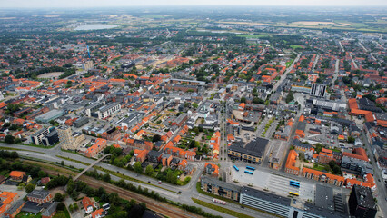 Aerial Panorama The Downtown The