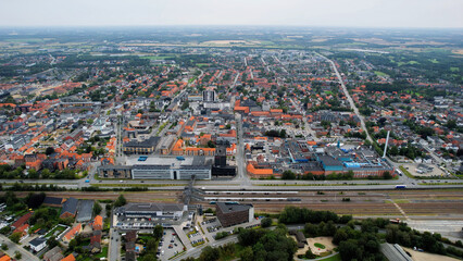 Aerial Panorama The Downtown The