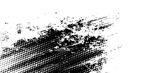 Grunge tire track, wheel braking marks. Truck, car or motorcycle tread pattern silhouette. Auto race, © sub