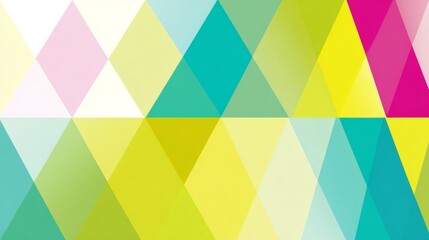 Colorful geometric pattern with vibrant triangles and diamonds in modern design.