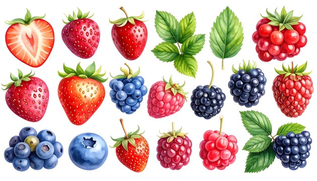 Vibrant fruit collection, detailed illustration - Powered by Adobe