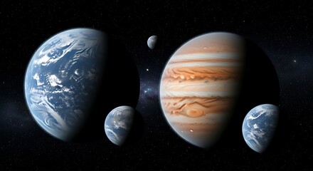 Earth vs. Jupiter - A Size Comparison.