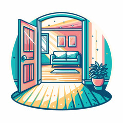 Open doorway into room