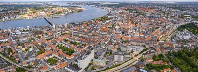 Aerial Panorama The Downtown The