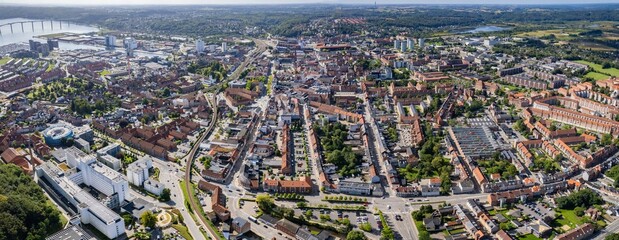 Aerial Panorama The Downtown The