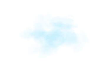 Realistic Blue Mist with Fluffy Clouds, Soft Fog, and Transparent Weather Effects for Atmospheric and Meteorology Designs.