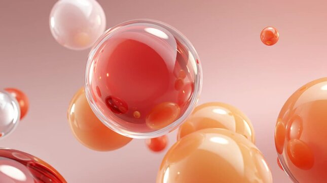 Elegant abstract spheres floating gracefully in soft light, creating a sense of balance, motion, and sophistication in a minimal, modern composition.
