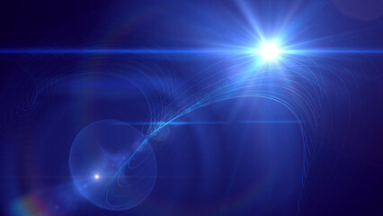 background with lights.stylized blue glow lighting background