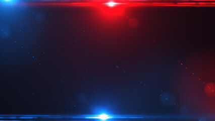 Red and blue light rays background	