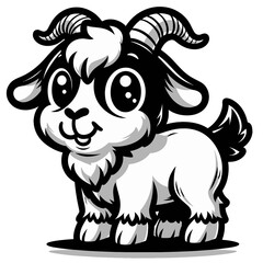 Obraz premium a fat goat