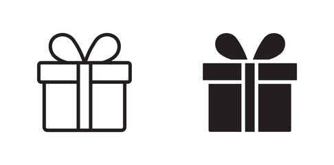 Set of gift box icon ,surprise gift boxes icon set . 