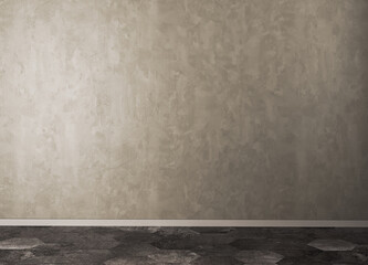 Large luxury modern bright interiors Living room mockup illustration 3D rendering image