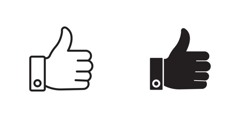 Thumbs Up Icon set , like vector icon . 
