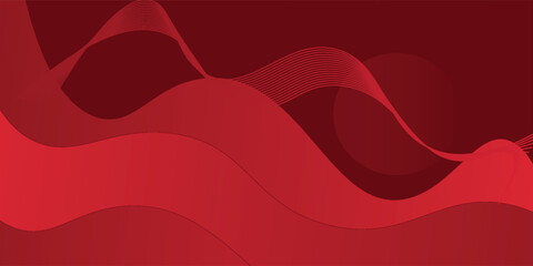 Red abstract background with dynamic shapes composition simple