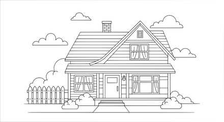 House with transparent background