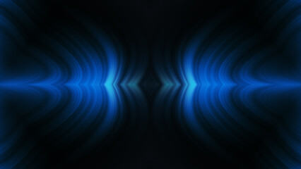 Abstract blue wavy with blurred light curved lines background
