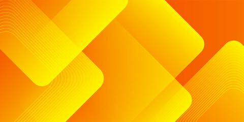 Abstract orange and yellow geometric background. Dynamic shapes composition. Cool background design for posters. Vector illustration