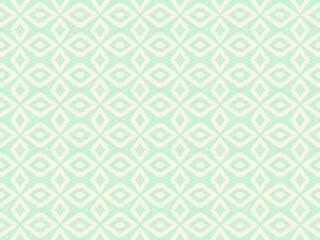 Diamond pattern in mint and cream, simple geometric design.