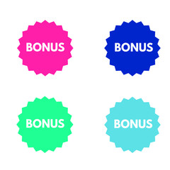 Bonus Promotional Labels in Vibrant Colors for Marketing