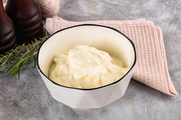 Italian soft young cheese stracciatella