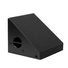 Obraz premium Black audio speaker stand for optimal sound positioning 