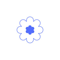 blue flower icon