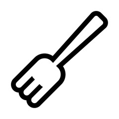 フォークアイコン（線画）・Fork Icon (Outline)
