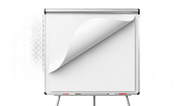 Blank Whiteboard Presentation Paper Flip Chart Studio