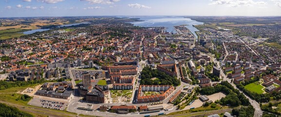 Aerial Panorama The Downtown The