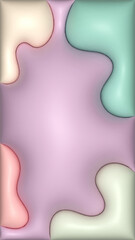 Obraz premium Colorful Abstract Fluid Shapes Background. Modern abstract background with smooth fluid shapes in pastel colors. Perfect for wallpapers, posters, web design, branding, and digital art projects