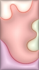 Colorful Abstract Fluid Shapes Background. Modern abstract background with smooth fluid shapes in pastel colors. Perfect for wallpapers, posters, web design, branding, and digital art projects