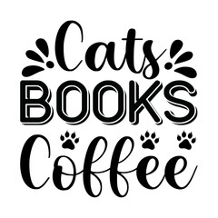 cats books coffee