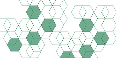 Abstract white background with hexagon and hexagonal background. The geometric hexagon texture pattern design. The abstract colorful hexagon design. 3D futuristic abstract honeycomb mosaic background.