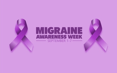 Vector graphic of Migraine Awareness Week ideal for Migraine Awareness Week celebration.