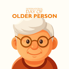 Vector graphic of International Day of Older Persons ideal for International Day of Older Persons celebration.
