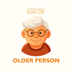 Vector graphic of International Day of Older Persons ideal for International Day of Older Persons celebration.