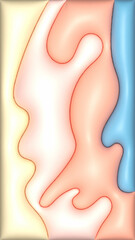 Colorful Abstract Fluid Shapes Background. Modern abstract background with smooth fluid shapes in pastel colors. Perfect for wallpapers, posters, web design, branding, and digital art projects