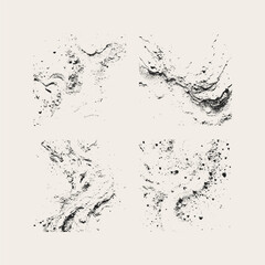 Mix of paint and sand grunge vector texture