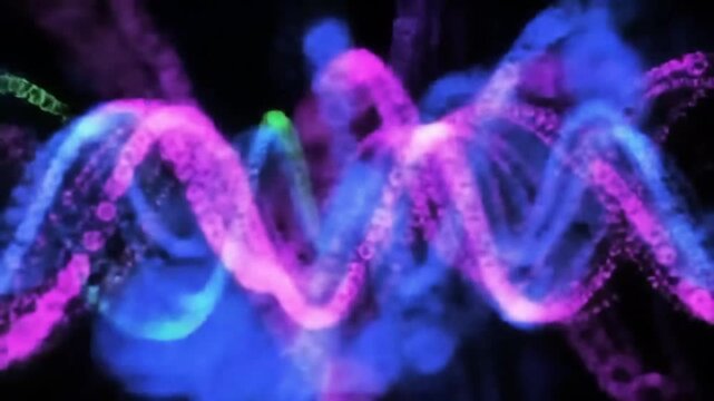 quantum wave functions in vibrant flowing patterns