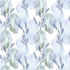 Watercolor floral seamless pattern