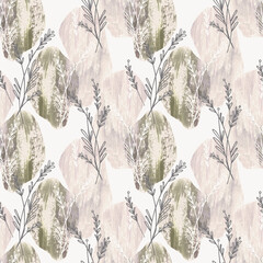 Watercolor Floral Seamless Pattern