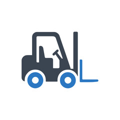Forklift Industrial Vehicle Icon