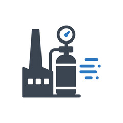 Factory Gas Cylinder Icon