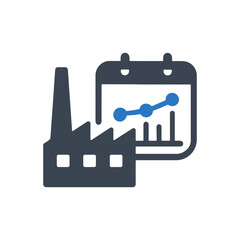 Production Schedule Calendar Icon