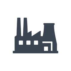 Industrial Factory Building Icon