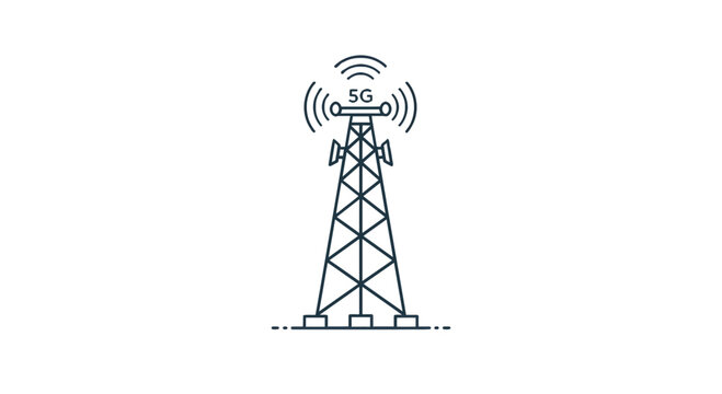 Communication tower radio tower cellular tower signal tower antenna tower technology telecom tower network tower on transparent background