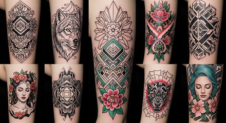 Collection of Arm Tattoos.
