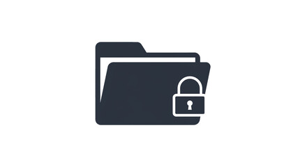 Secured folder data protection privacy confidential file management safety information security access control on transparent background